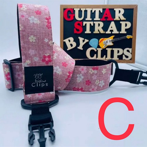 送料無料 ギターストラップ 可愛い桜 さくら 和柄 別ver 楽器 アクセサリ Clips 通販 Creema クリーマ ハンドメイド 手作り クラフト作品の販売サイト