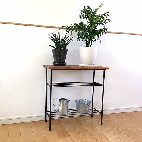 Iron Console Table】アイアンコンソールテーブル（カエデ・メープル