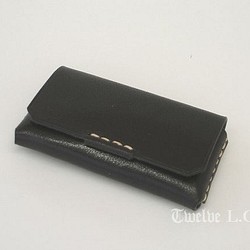 栃木レザー　ミニコインケース（黒） 1枚目の画像