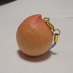 きんかねこ様専用オーダー作品　木彫アート 「 もも 」 桃　　モモ 1枚目の画像