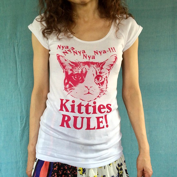 Kitties 【予約中！】 RULE フレンチスリーブTシャツ Mサイズ ピンク 税込