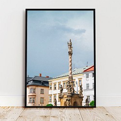 マリアンの円柱 / チェコ・プラハの景色 ヨーロッパ ポスター 写真 オールドタウン 縦長 1枚目の画像