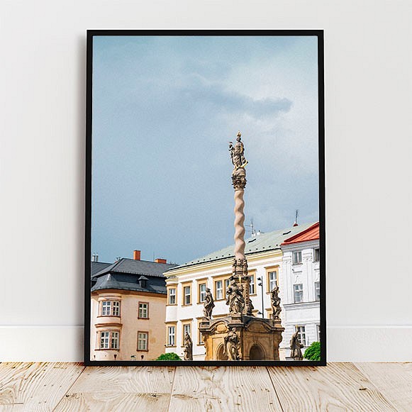 マリアンの円柱 / チェコ・プラハの景色 ヨーロッパ ポスター 写真 オールドタウン 縦長 1枚目の画像