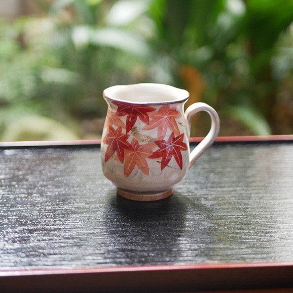 秋葉 杯子 陶器 京都燒 第1張的照片