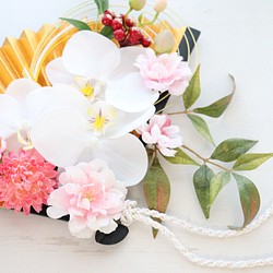 結婚式 和婚 和装前撮り ブライダル 胡蝶蘭と藤の花の和風クラッチ 