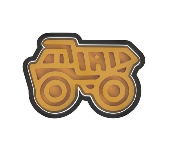 『働く車シリーズ・ダンプトラック』クッキー型・クッキーカッター　 1枚目の画像