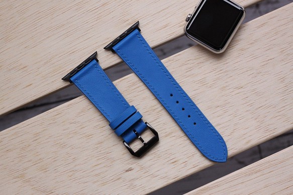 高級革使用Apple Watchレザーベルト 腕時計ベルト レザーバンド　 D21 高級金具付け 1枚目の画像