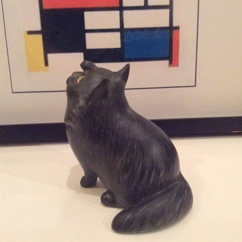 見上げる黒猫（オムライスさまご予約済み） 置物 猫ハウス 通販 