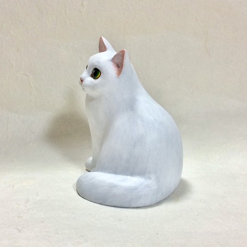 白猫 置物 猫ハウス 通販｜Creema(クリーマ) ハンドメイド・手作り 