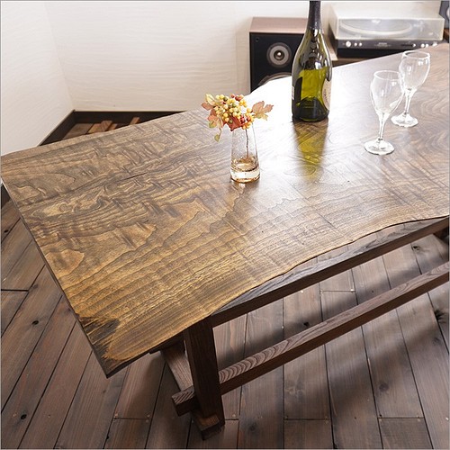 ケヤキ 欅 テーブル 一枚板 古材 天板 木製 ダイニングテーブル 無垢材 