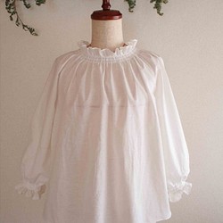 shirring blouse -white- 1枚目の画像
