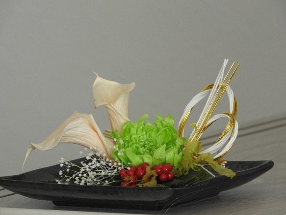 “雅” - 水引和花和現代裝飾◆新年裝飾品 - 第1張的照片