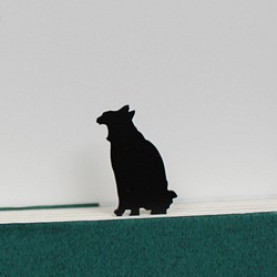 黒猫のしおり,ブックマーク　[あくび]　（読書,本,プレゼント,母の日,CAT,BOOKMARK） 1枚目の画像
