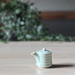 【麦山窯】　-ビードロ-　筒型醤油差し・ミニ　おうちカフェ 1枚目の画像