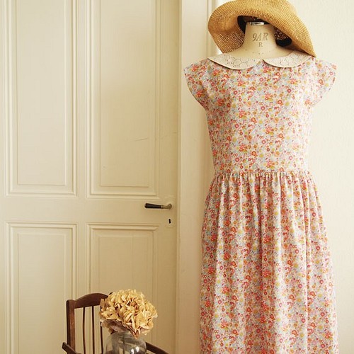 19s S Liberty Floral Waltz クラシックワンピース ワンピース チュニック Atelier Ito 通販 Creema クリーマ ハンドメイド 手作り クラフト作品の販売サイト