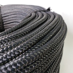 ポリエステルF16打ロープ黒8㎜100m巻き 1枚目の画像