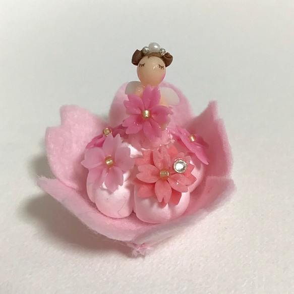小さな小さな 桜の天使さん (薄ピンク) 1枚目の画像