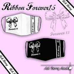 Ribbon Forever15(Black/White)立体型マスク/Ash Berry Mask 1枚目の画像