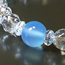 シーブルーカルセドニーとスターカット水晶 1枚目の画像