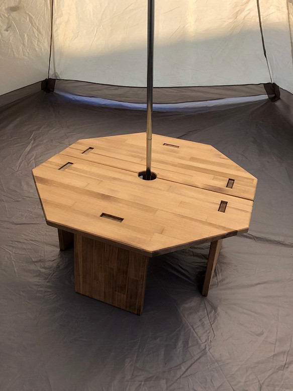 ミニオクタゴンテーブル 30cm ワンポールテントテーブル アウトドア 