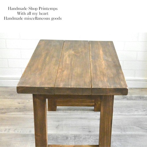 木の机。 ローテーブル 子供机 ミニ机 木工 アンティーク テーブル・机 