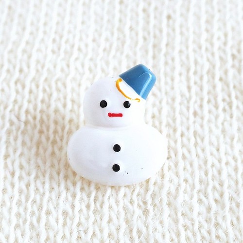 2個 雪だるまのボタン ドイツ製 ボタン Petitcopain 通販 Creema クリーマ ハンドメイド 手作り クラフト作品の販売サイト
