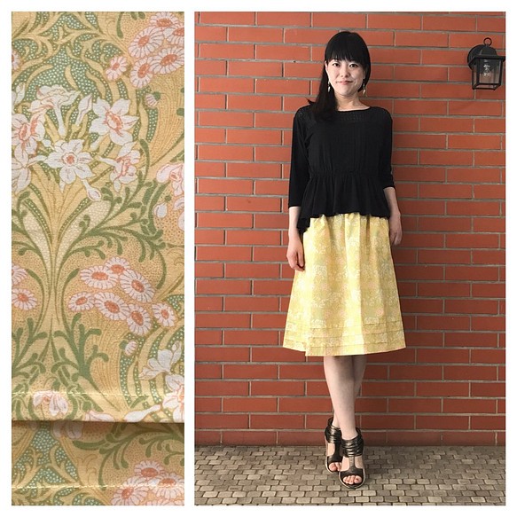 Flare Skirt(Narcissus and Daisy) 第1張的照片