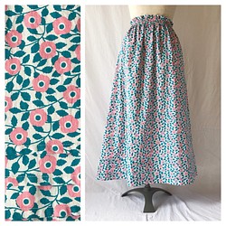 野の花揺れるシンプルAラインスカート（フレイヤ） 1枚目の画像