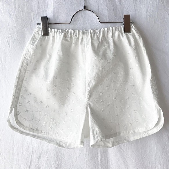 ★免費送貨★可愛的Hagile女式褲子：M（蕾絲B型：白色） 第1張的照片