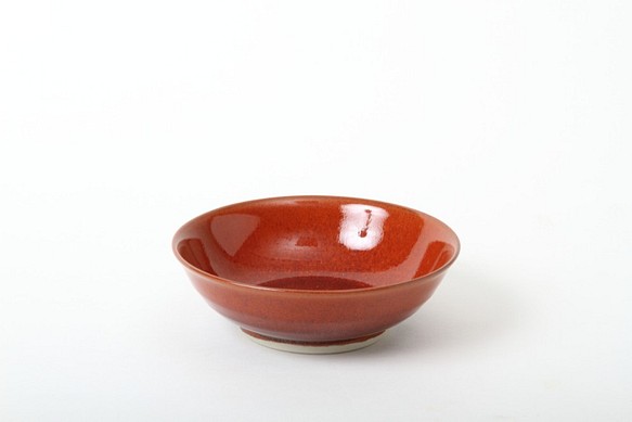 【清水焼】柿釉　小鉢 1枚目の画像