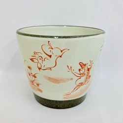 【清水焼】高山寺フリーカップ（赤） 1枚目の画像