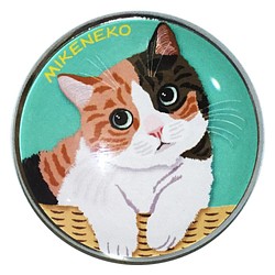 猫 ピンバッジ 猫ピンバッチ ねこピンズ 三毛猫 猫イラスト Cat Pins 1枚目の画像