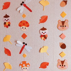【9月・10月】秋の吊るし飾り 1枚目の画像