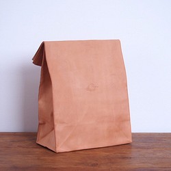 Craftシリーズ　革の紙袋 L 1枚目の画像