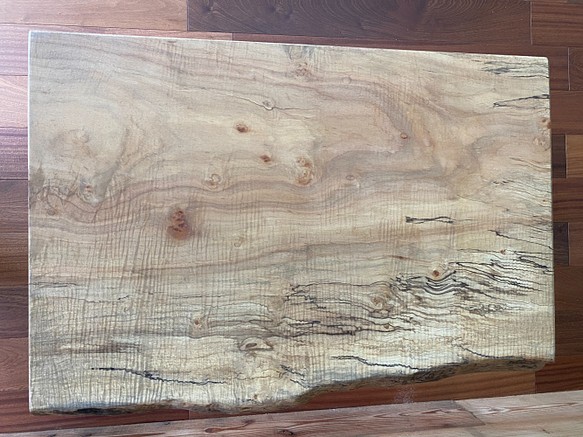 Finished Live Edge Slab - Spalted Maple