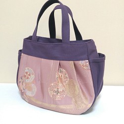 日本現代全價手提袋，配以obi織物M 第1張的照片