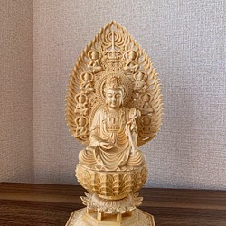 仏像　木彫　大勢至菩薩　檜木 1枚目の画像