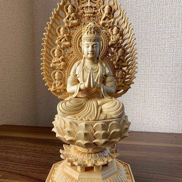 驚きの値段 仏教工芸品 仏教工芸品 極上品 仏壇仏像 供養品 - 木彫仏像 