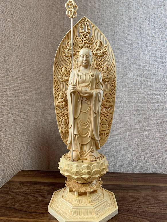仏像　木彫　地蔵菩薩像　檜木 1枚目の画像