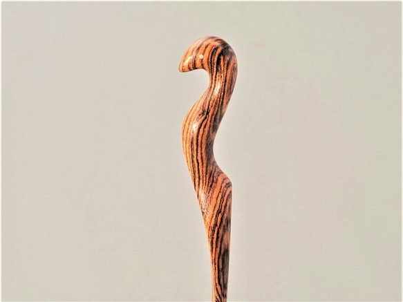 木簪 ホルスのかんざし 木製BT/ボコテ 1枚目の画像