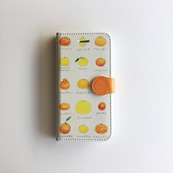 筆記本型L尺寸[橘子筆記本Ⅱ]柚子加入♪iPhone /安卓●智能外殼·封面 第1張的照片