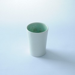 亜鉛結晶釉　ツツカップ（翠） 1枚目の画像