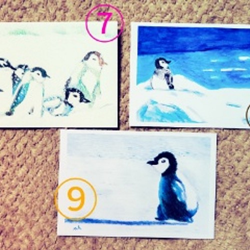 癒しのペンギンイラストポストカード8種類セット カード レター あおいとり 通販 Creema クリーマ ハンドメイド 手作り クラフト作品の販売サイト