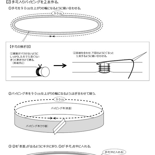 型紙 レシピ パイピング付きバケツ型トートバッグ 型紙 ソーイングトライ 通販 Creema クリーマ ハンドメイド 手作り クラフト作品の販売サイト