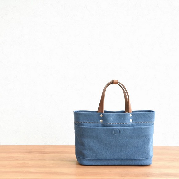 帆布マガジントートバッグＳＳ CANVAS MAGAZINE TOTE SS / RAIN BLUE