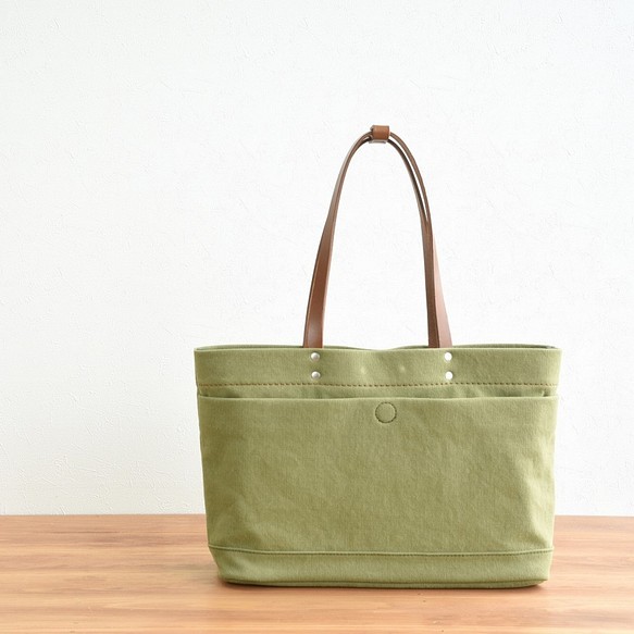 帆布マガジントートバッグＳ CANVAS MAGAZINE TOTE S / MOSS GREEN www