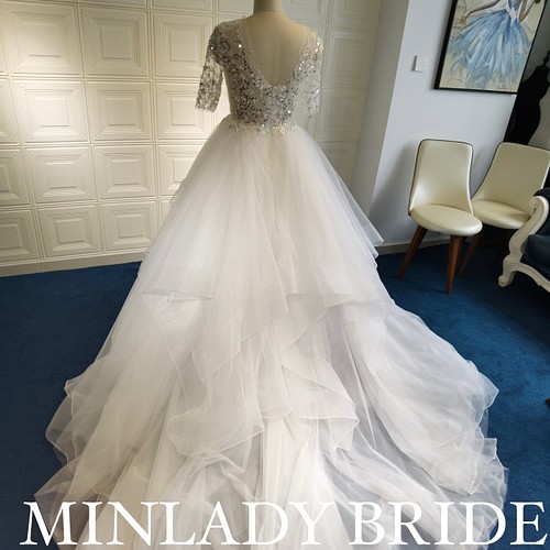 ma546 韓国風 キラキラ ウェディングドレス ドレス MINLADY BRIDE 通販