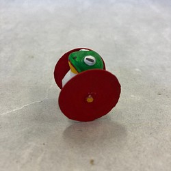 江戸玩具　カエル車　ミニチュア 1枚目の画像