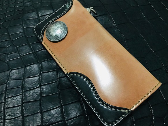 Gravy Leather 新喜皮革 コードバン×栃木レザー バイカー ウォレット