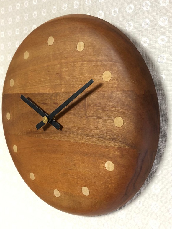 Round Wall Clock "Cherry" 桜　[現品] ウォールクロック　壁掛け時計　新規出品につき送料 1枚目の画像